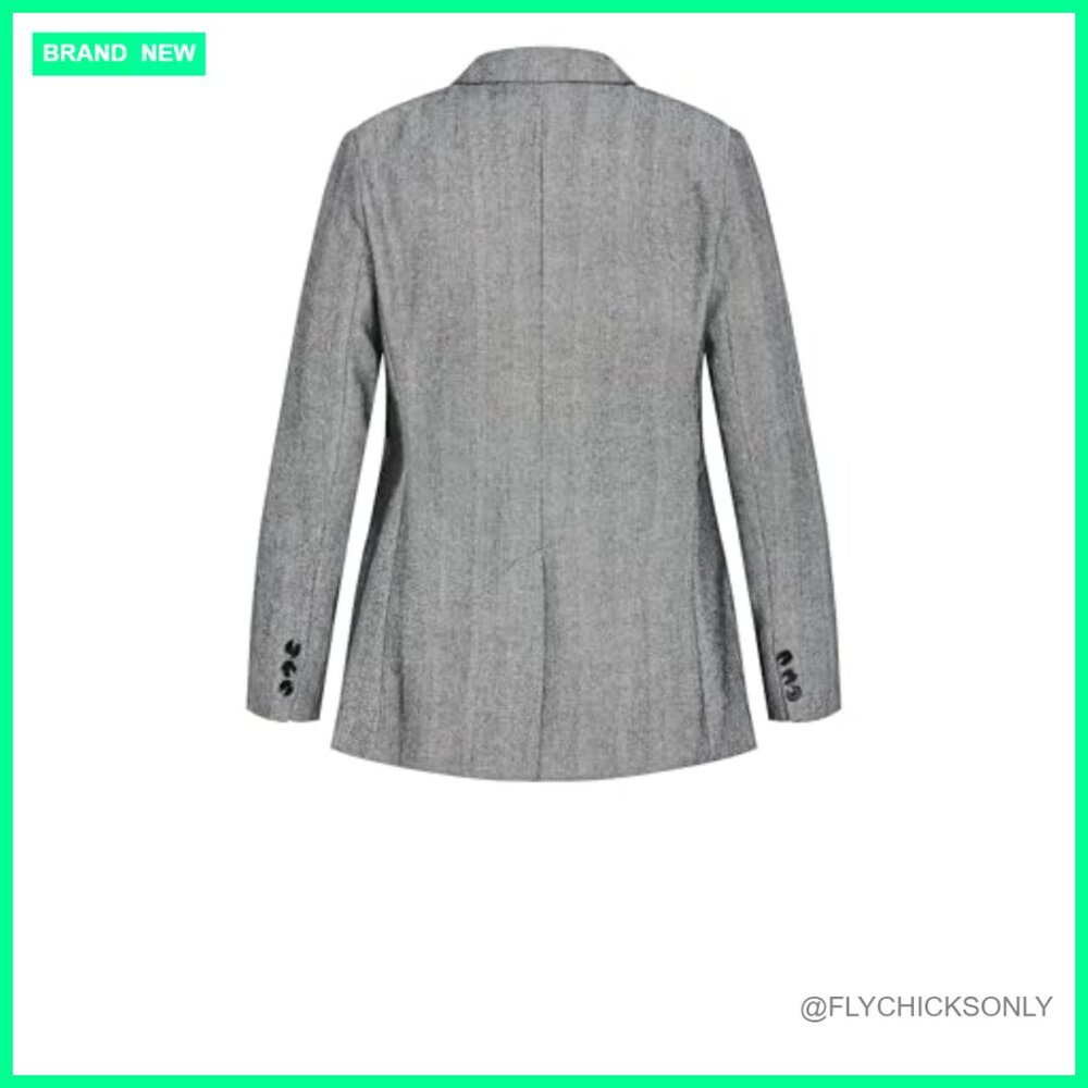 Polyester Blend Blazer With Button Closure For Bu… - image 5